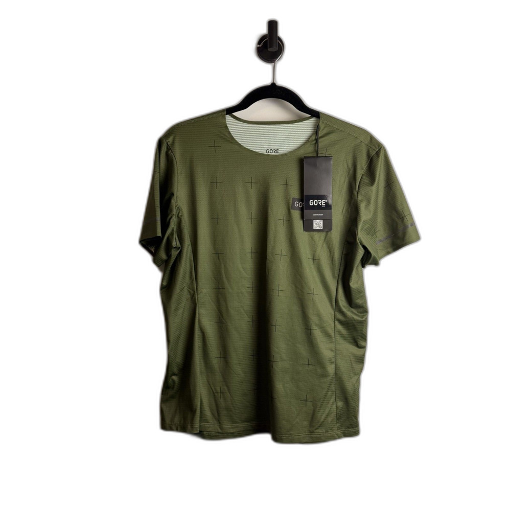 GORE Wear Contest Daily Tee Women’s Large Utility Green Running Shirt NWT $80